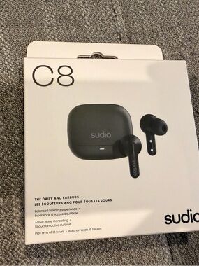 Sudio C8 True Wireless Earbuds — Black